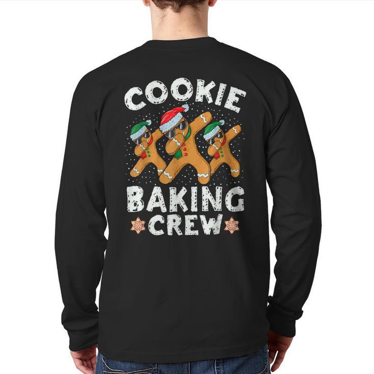 Cookie Baking Crew Gingerbread Christmas Costume Pajamas Back Print Long Sleeve T-shirt
