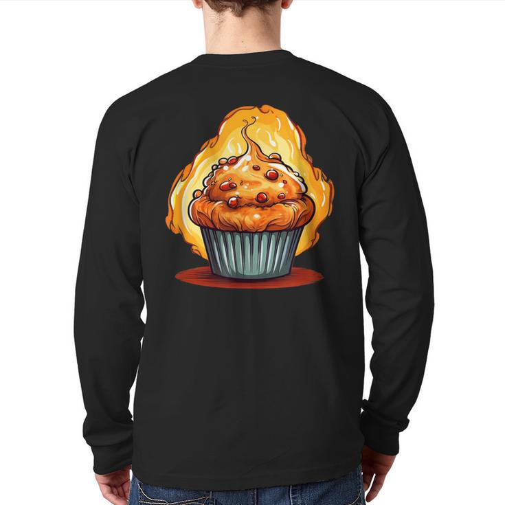 Cool Sweets Muffin For Baking Lovers Back Print Long Sleeve T-shirt