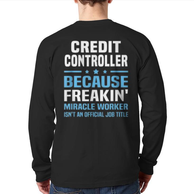 Credit Controller Back Print Long Sleeve T-shirt