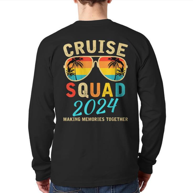 Cruise Squad 2024 Summer Vacation Matching Family Group Back Print Long Sleeve T-shirt