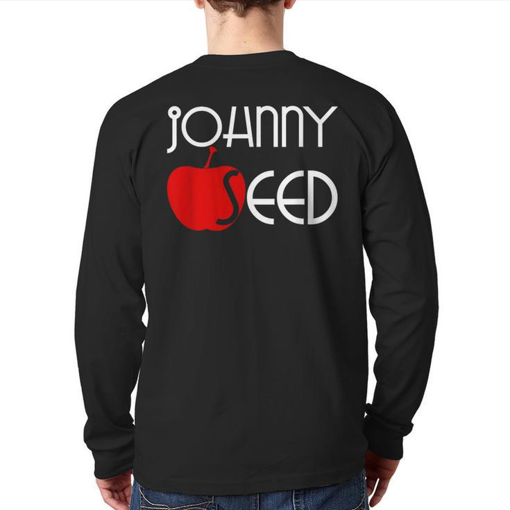 Cute Johnny Appleseed Back Print Long Sleeve T-shirt
