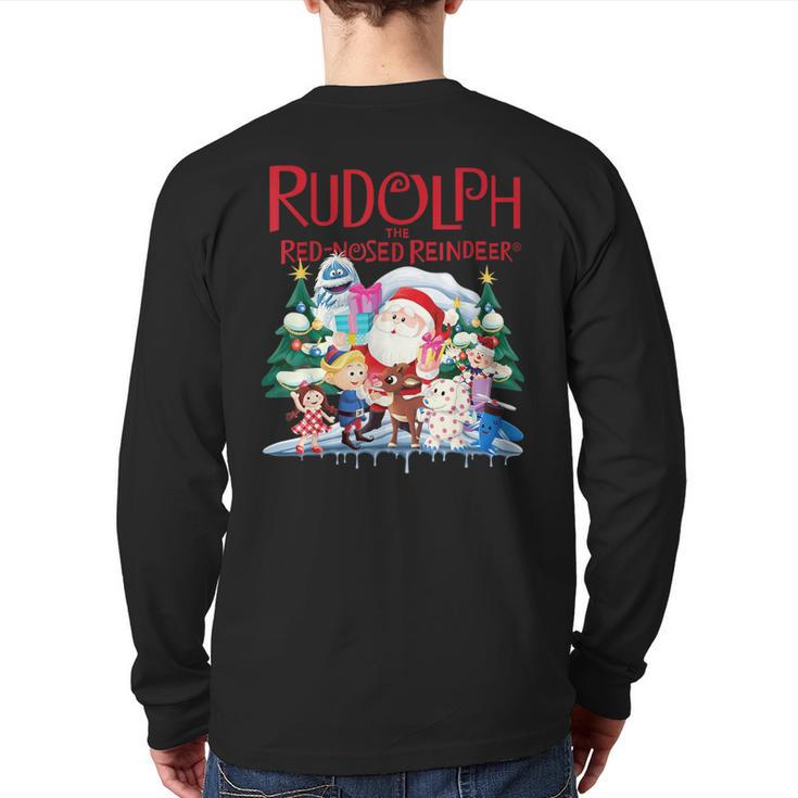 Cute Rudolph The Red Nosed Reindeer Christmas Special Xmas Back Print Long Sleeve T-shirt