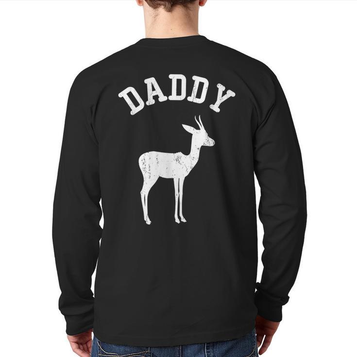 Daddy Thomson's Gazelle Vintage Ideas For Dad Back Print Long Sleeve T-shirt