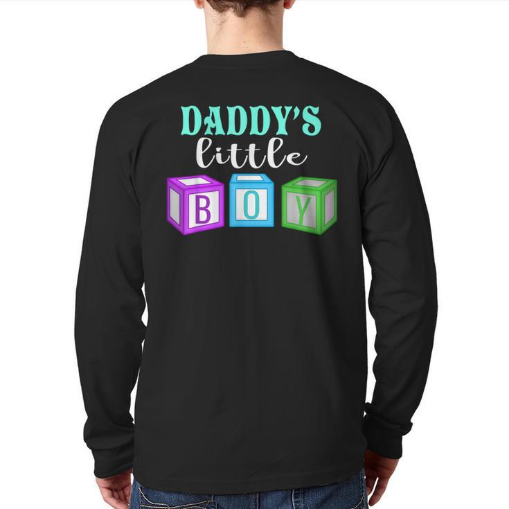 Daddy's Little Boy Abdl T Ageplay Clothing For Him Back Print Long Sleeve T-shirt