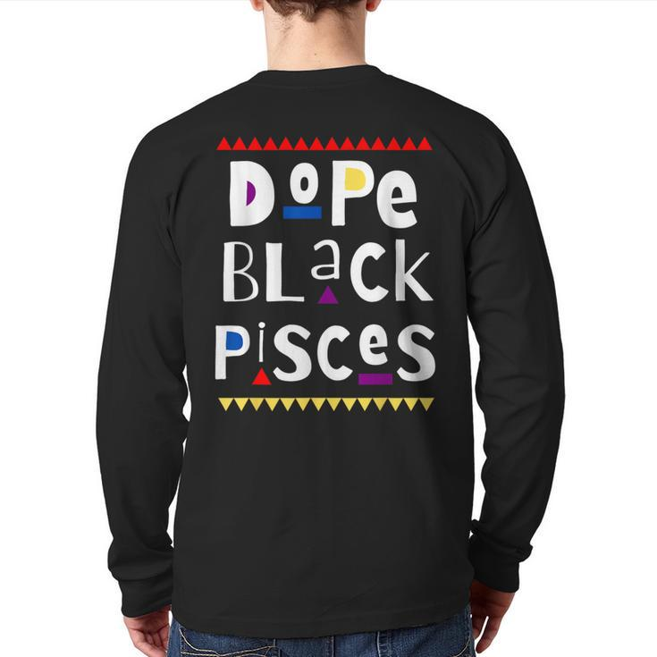 Dope Black Pisces Back Print Long Sleeve T-shirt