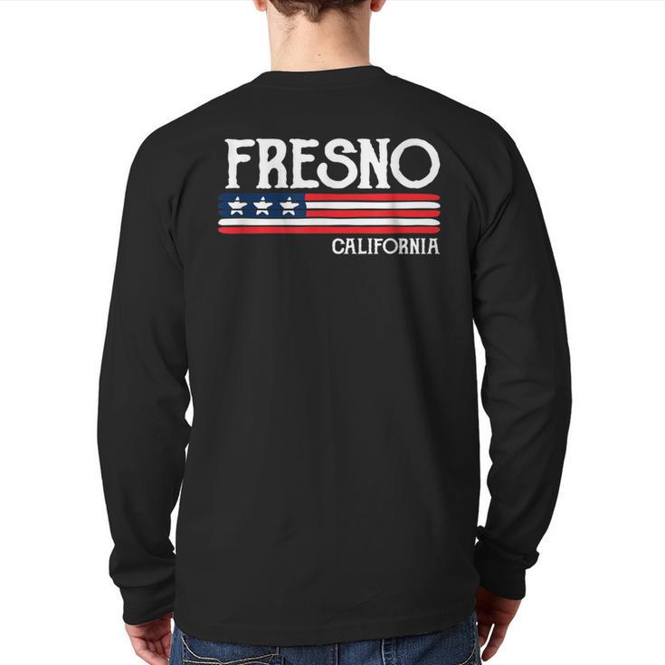 Fresno California Souvenir Back Print Long Sleeve T-shirt