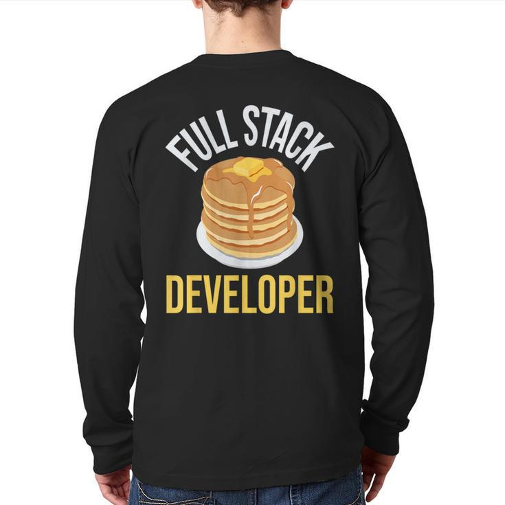 Full Stack Developer Computer Science Programmer Coding Back Print Long Sleeve T-shirt