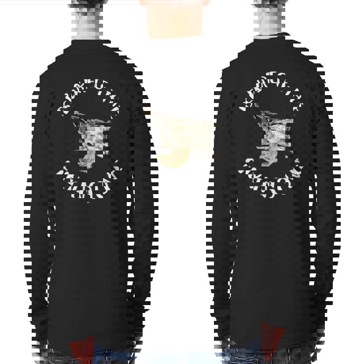 Beware Of The Flying Squirrel Apparel Back Print Long Sleeve T-shirt