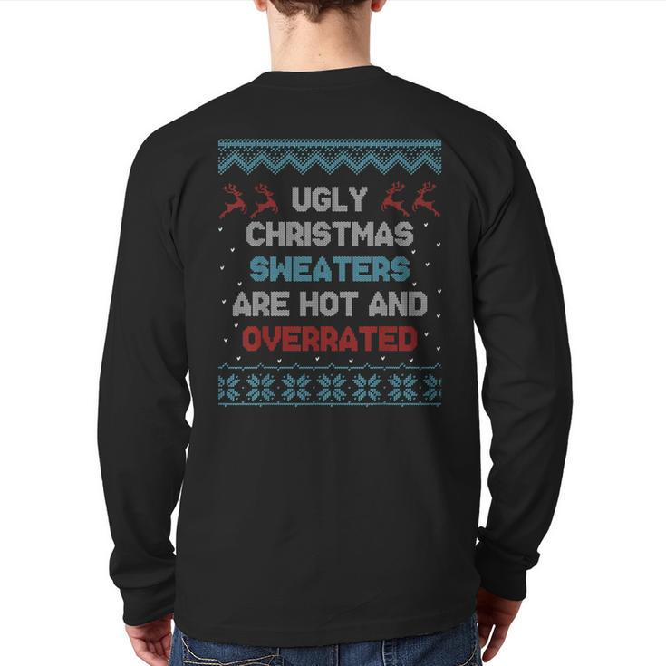 Ugly Christmas Sweater Boys Fun Xmas Back Print Long Sleeve T-shirt