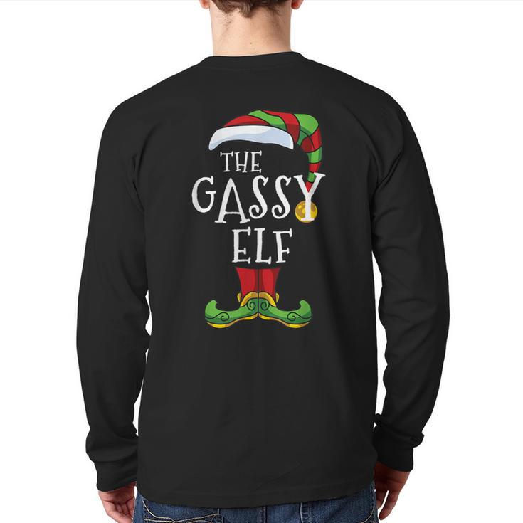 Gassy Elf Family Matching Christmas Group Back Print Long Sleeve T-shirt