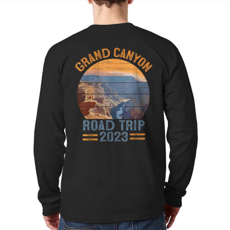 Grand Canyon National Park Road Trip 2023 Family Vacation Back Print Long Sleeve T-shirt