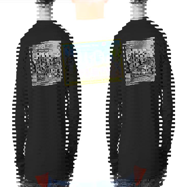 Greetings From Yucca Flats Back Print Long Sleeve T-shirt