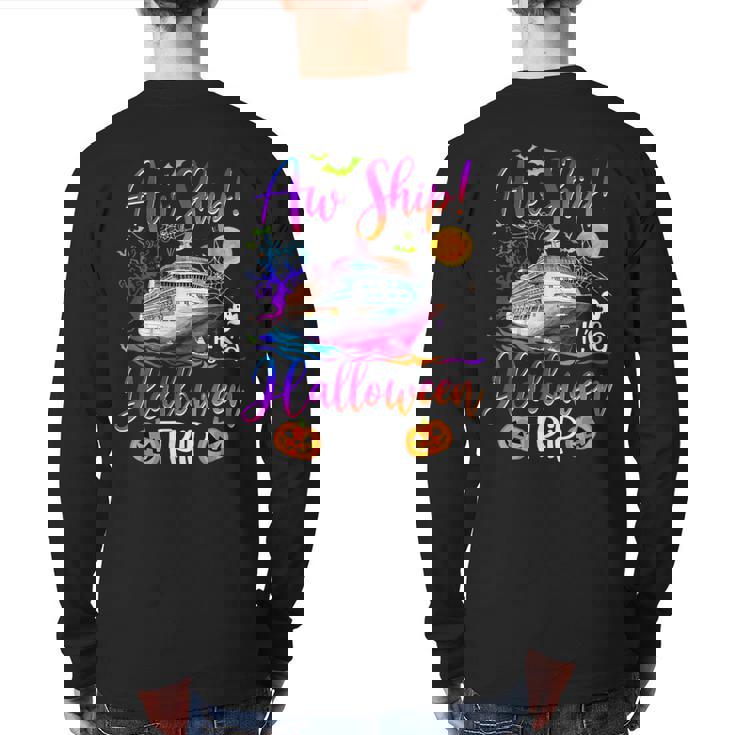 Halloween Cruise Squad Family 2023 Cruising Crew Trip Back Print Long Sleeve T-shirt