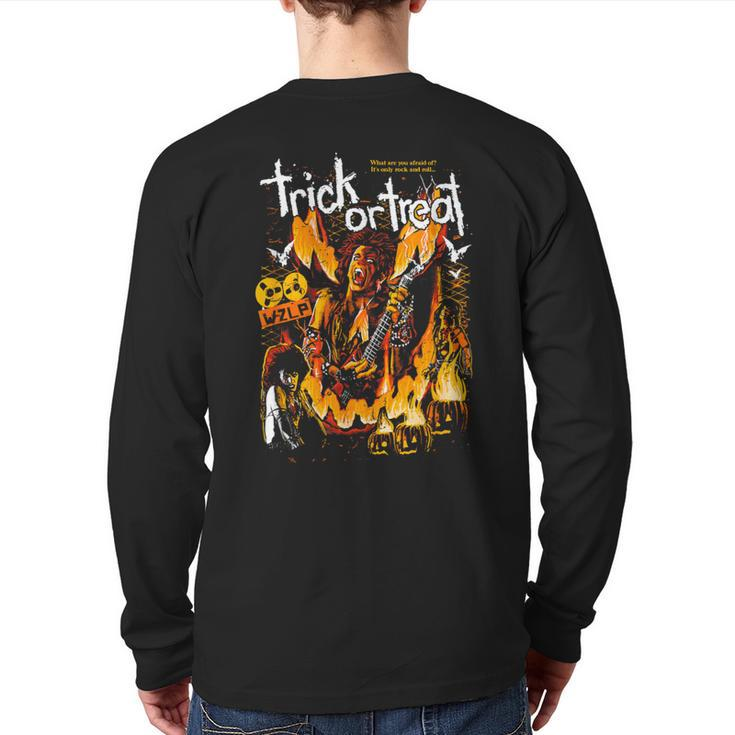 The Horrors Of Halloween Trick Or Treat 1986 Back Print Long Sleeve T-shirt