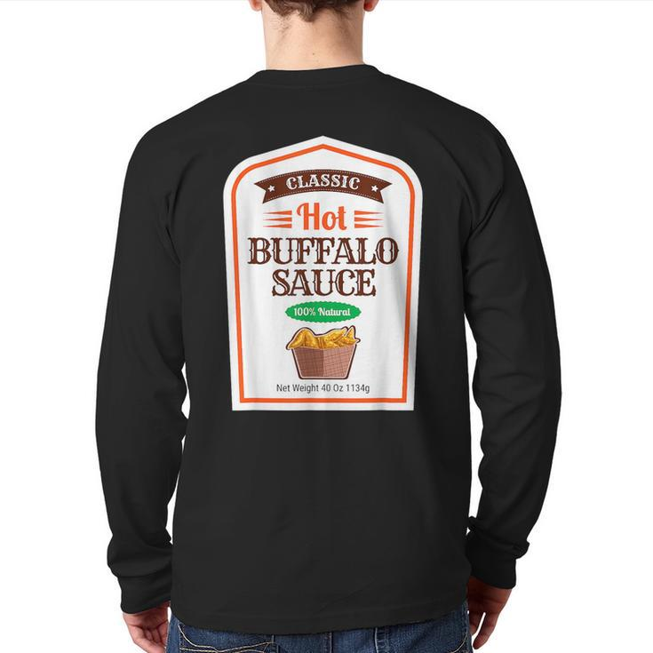 Hot Buffalo Family Sauce Costume Halloween Uniform Back Print Long Sleeve T-shirt