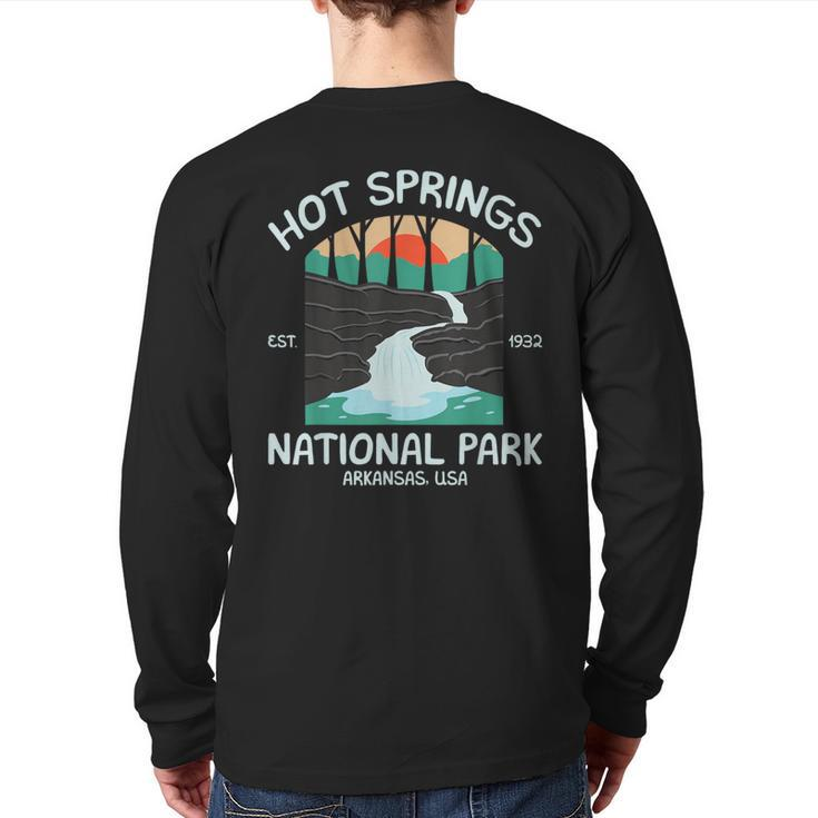 Hot Springs Us National Park Arkansas Back Print Long Sleeve T-shirt