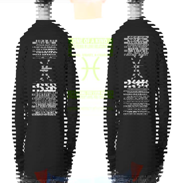 I'm A PiscesAnd True Birthday Back Print Long Sleeve T-shirt