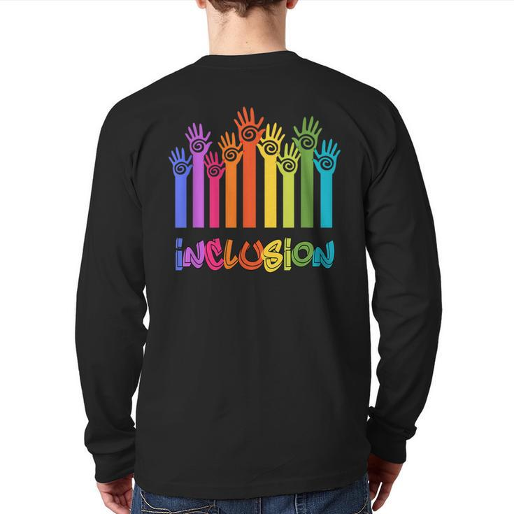 Inclusion Not Exclusion Back Print Long Sleeve T-shirt