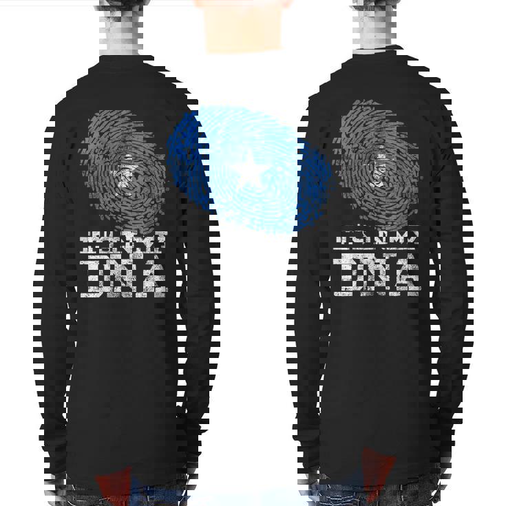 It's In My Dna Somalian African Somali Somalia Flag Back Print Long Sleeve T-shirt