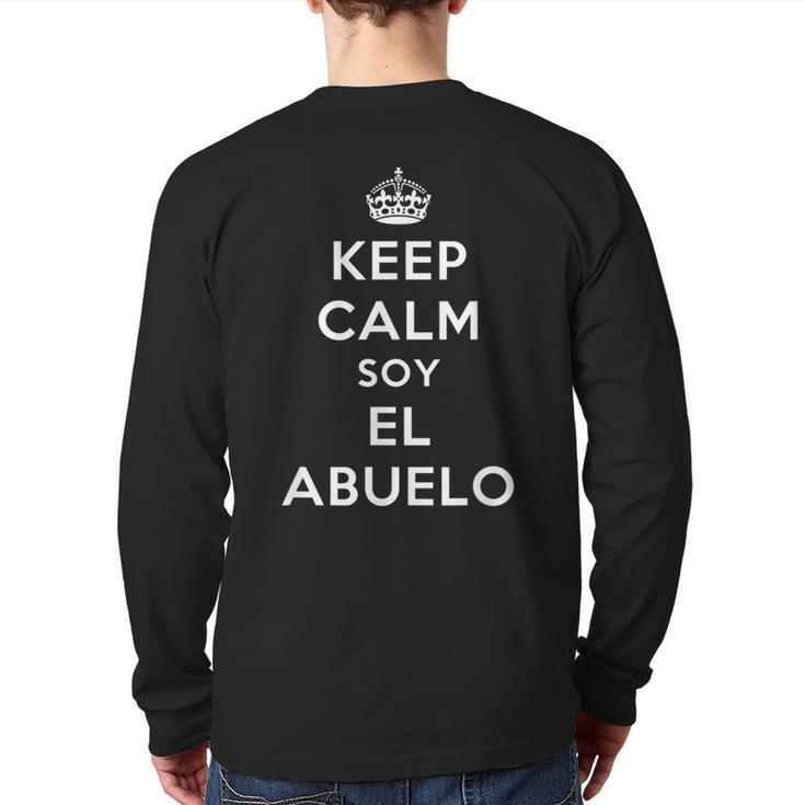 Keep Calm Soy El Abuelo Back Print Long Sleeve T-shirt