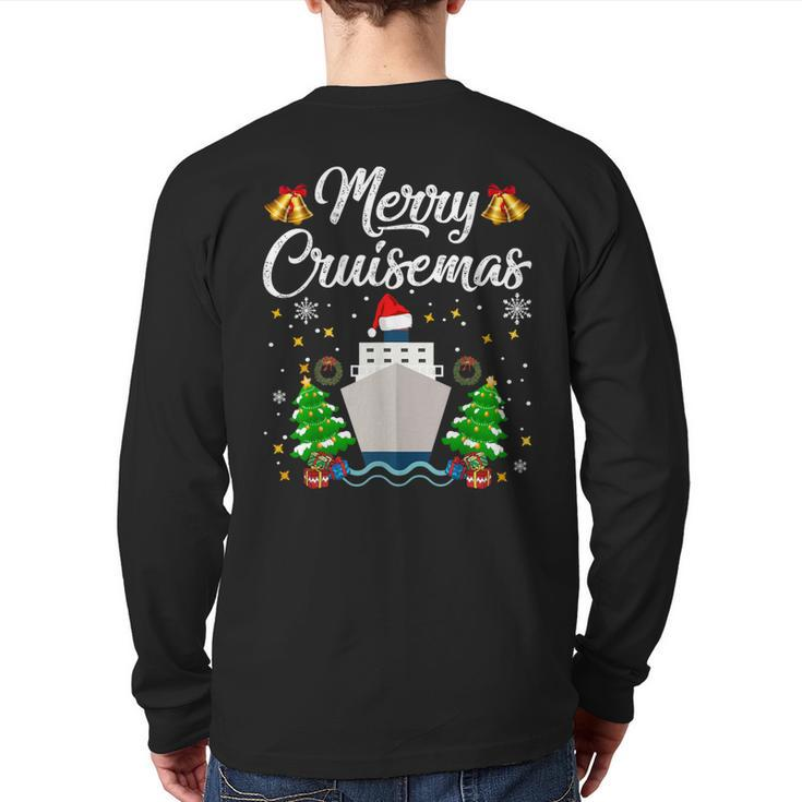 Merry Cruisemas Family Christmas 2019 On Cruise Back Print Long Sleeve T-shirt
