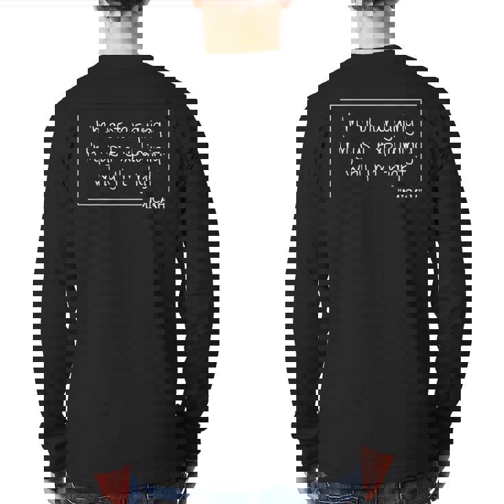 Micah Quote Birthday Personalized Name Idea Back Print Long Sleeve T-shirt
