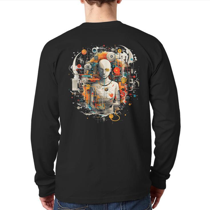 I Have No Idea What This Is Digital Future Prophet Back Print Long Sleeve T-shirt