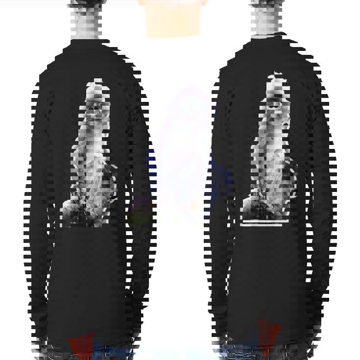 Popa Langur Lovers Back Print Long Sleeve T-shirt
