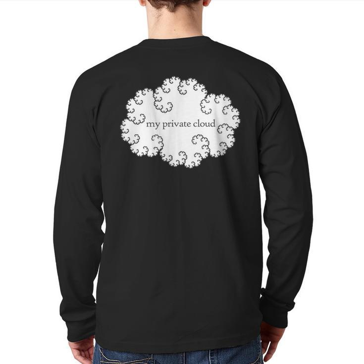 Private Cloud Computing Apparel For Tech Workers Back Print Long Sleeve T-shirt