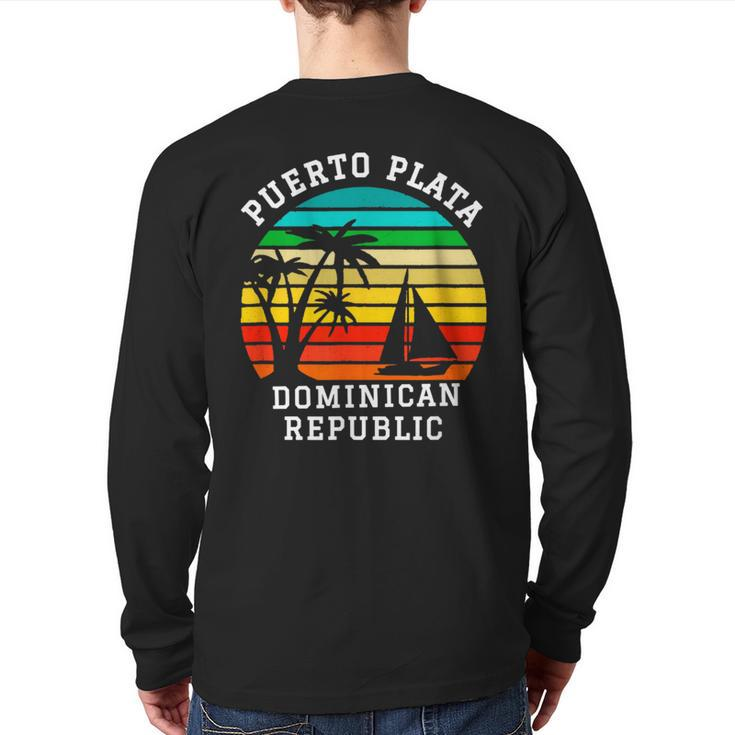 Puerto Plata Dominican Republic Family Vacation Back Print Long Sleeve T-shirt