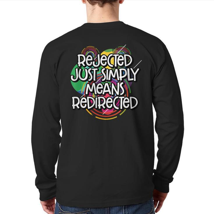 Redirected Sayings Failure Quotes Frustration Back Print Long Sleeve T-shirt