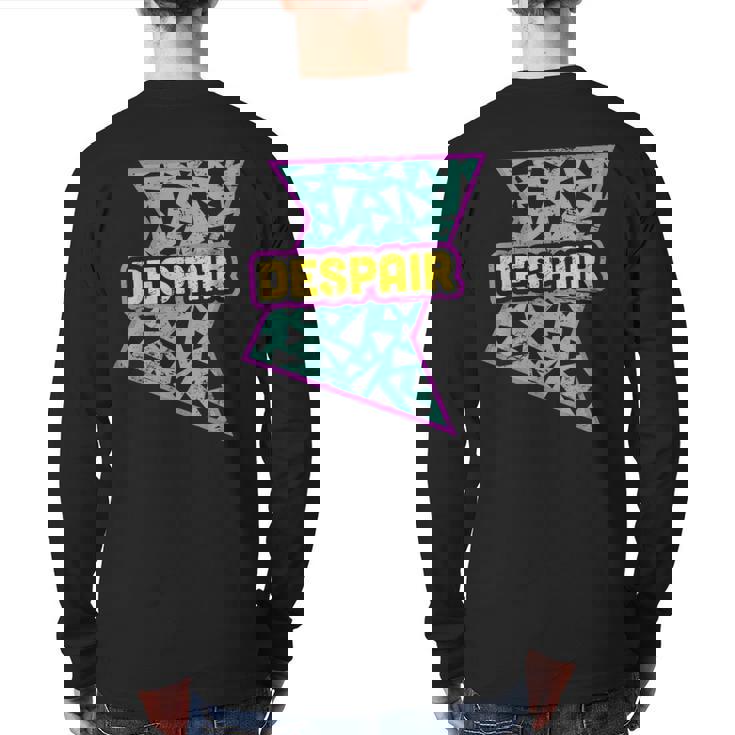Retro 90S Despair Vaporwave Aesthetics Back Print Long Sleeve T-shirt