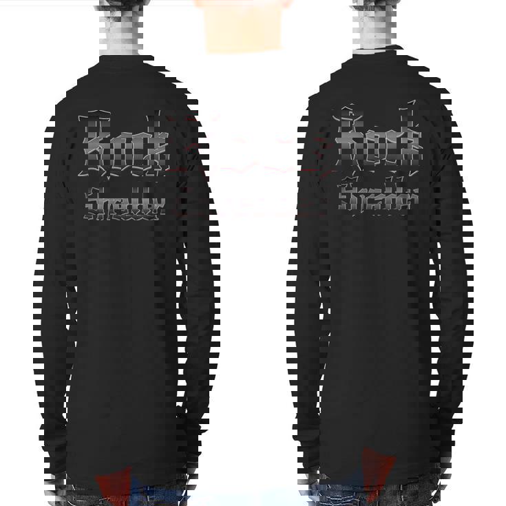 Rock Shredder Back Print Long Sleeve T-shirt