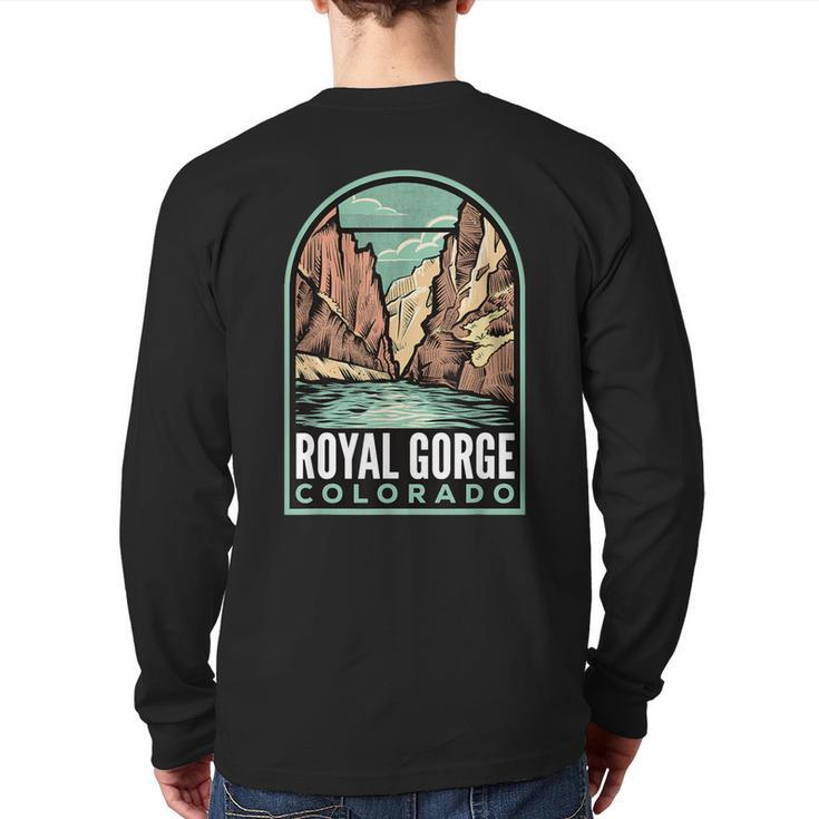 Royal Gorge Colorado Vintage Back Print Long Sleeve T-shirt