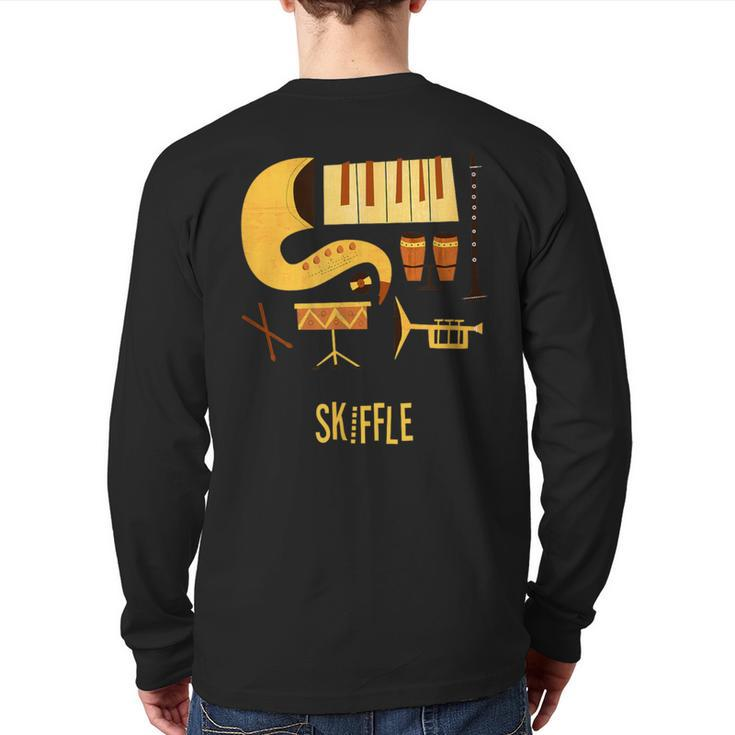 Skiffle Vintage Jazz Music Back Print Long Sleeve T-shirt