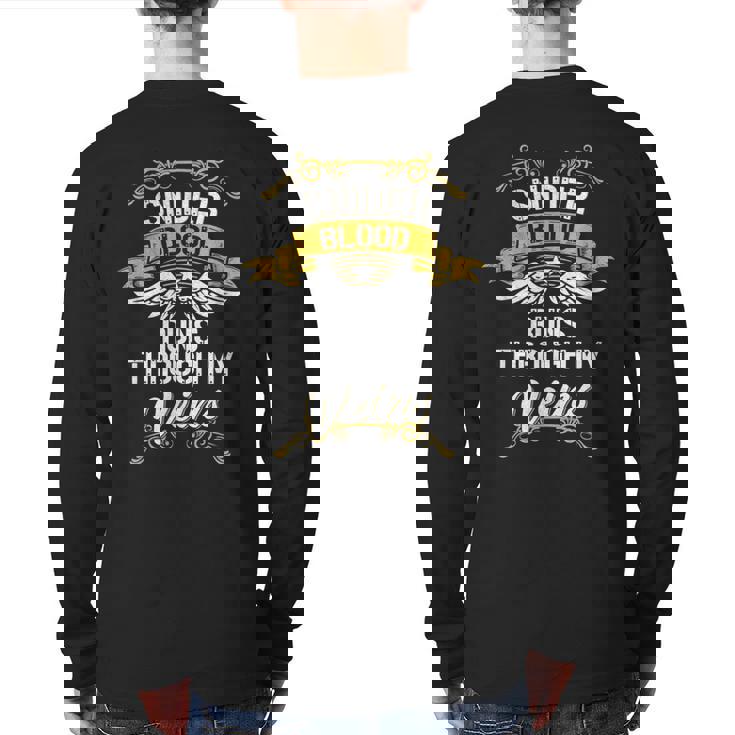 Snider Blood Runs Through My Veins Back Print Long Sleeve T-shirt