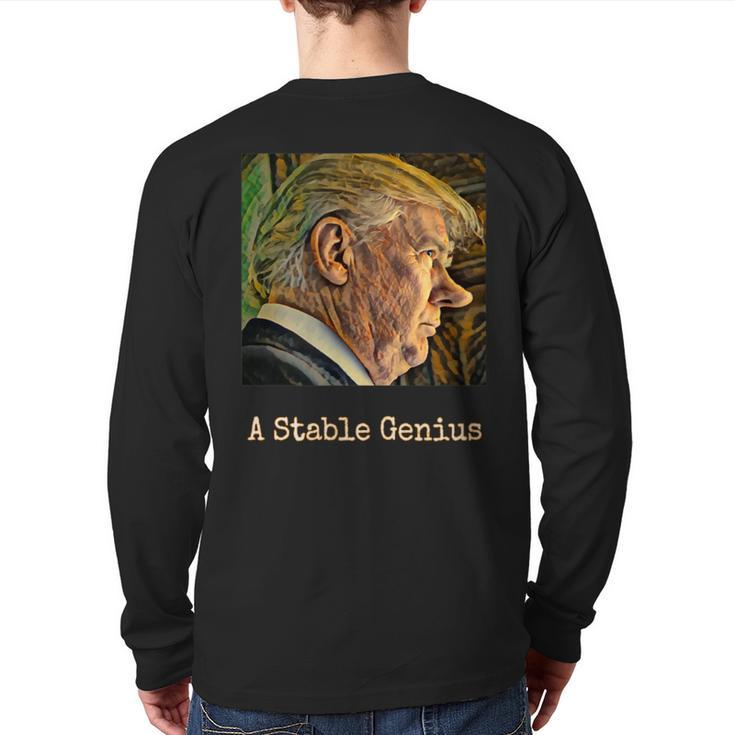A Stable Genius Back Print Long Sleeve T-shirt