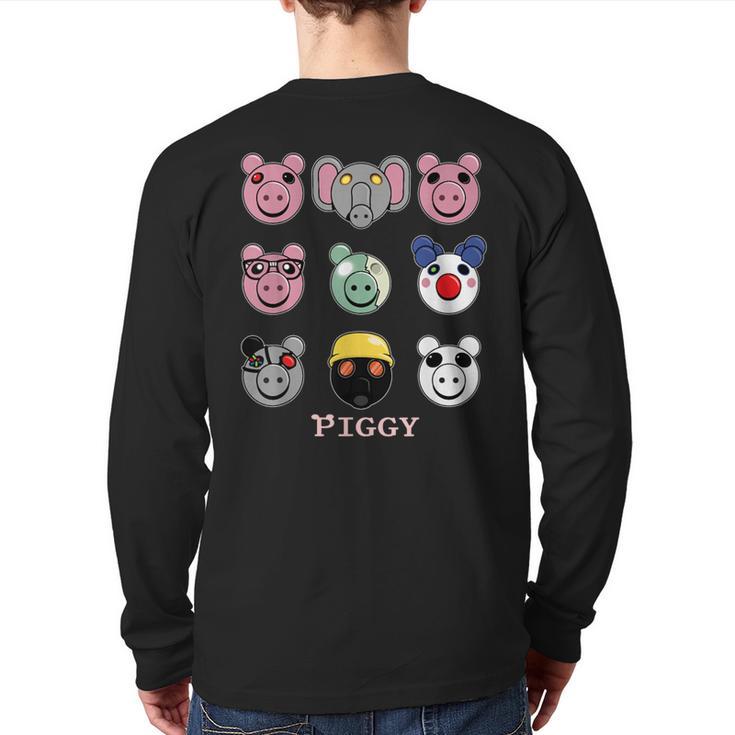 Thinknoodles P-Iggy P-Iggy Back Print Long Sleeve T-shirt