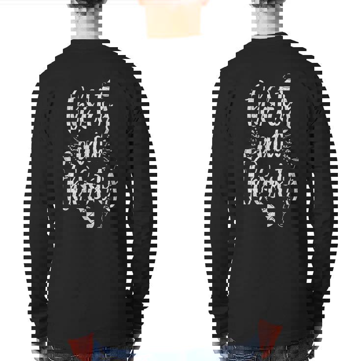 Thirty And Thirsty 30Th Birthday Back Print Long Sleeve T-shirt