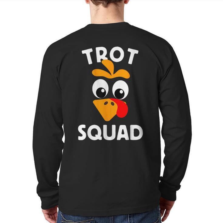 Turkey Trot Squad Running Apparel Back Print Long Sleeve T-shirt