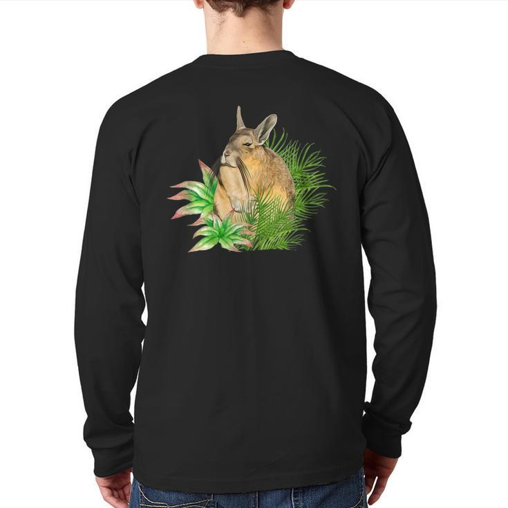 Viscachas South American Rodent Lover Cute Exotic Pet Back Print Long Sleeve T-shirt