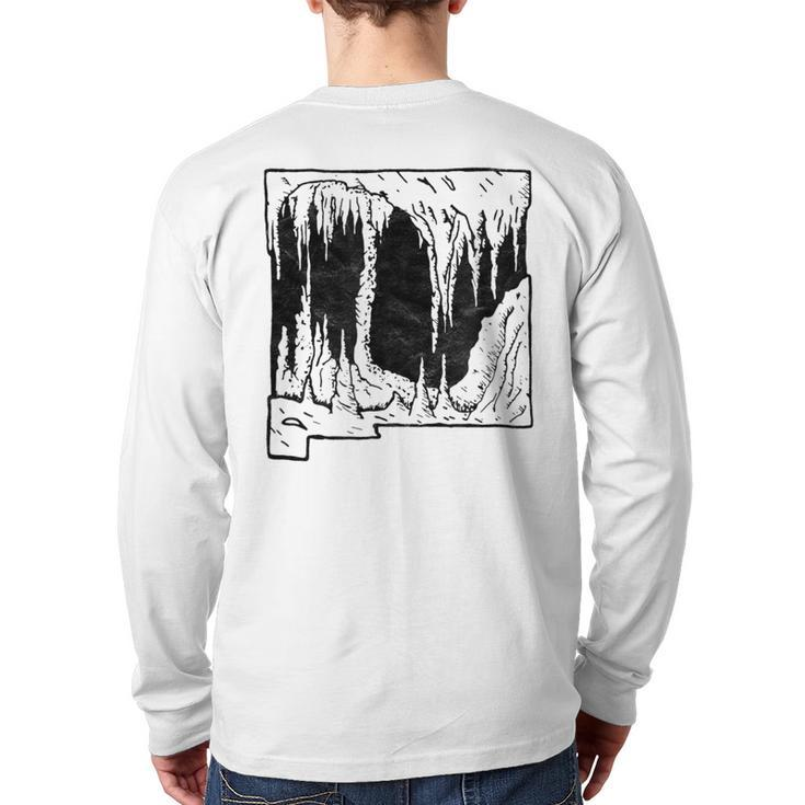 Carlsbad Caverns National Park New Mexico Cave Retro Back Print Long Sleeve T-shirt