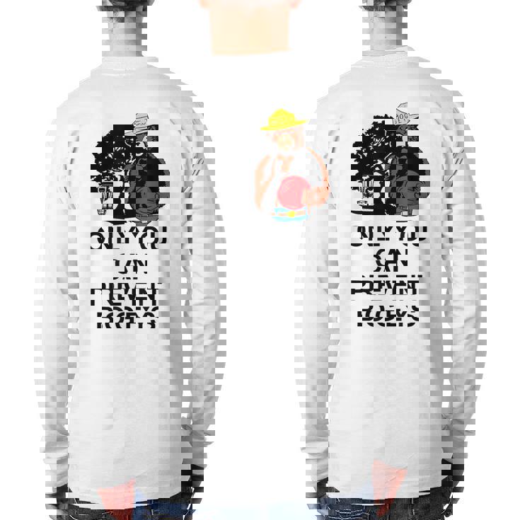 Disc Golf Only You Can Prevent Bogeys Disc Golf Back Print Long Sleeve T-shirt