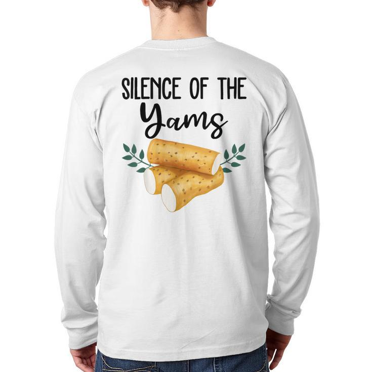 Silence Of The Yams Matching Family Thanksgiving Back Print Long Sleeve T-shirt