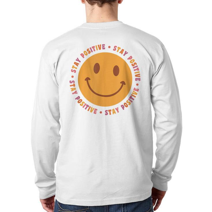 Stay Positive Spring Collection Back Print Long Sleeve T-shirt