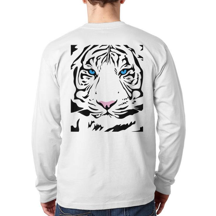 Tiger Tigress Face Fierce And Wild Beautiful Big Cat T Back Print Long Sleeve T-shirt