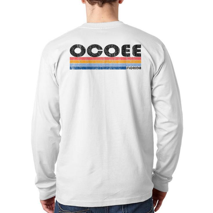 Vintage 1980S Style Ocoee Fl T Back Print Long Sleeve T-shirt