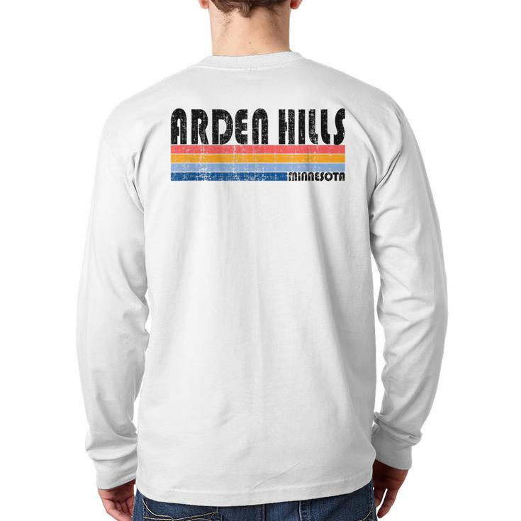 Vintage 70S 80S Style Arden Hills Mn Back Print Long Sleeve T-shirt