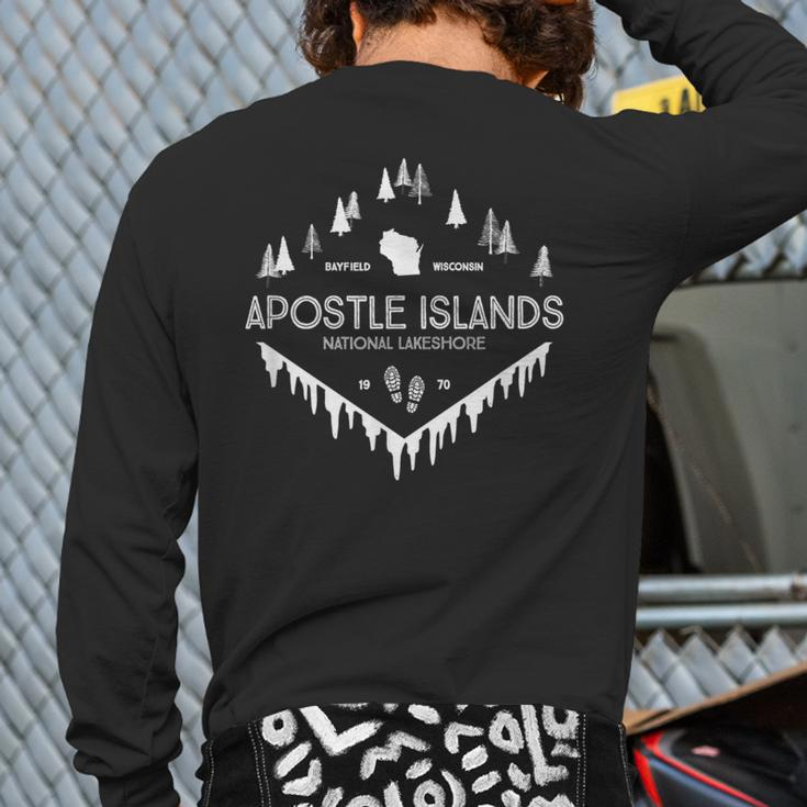 Apostle Islands National Lakeshore Ice Caves Wisconsin Back Print Long Sleeve T-shirt