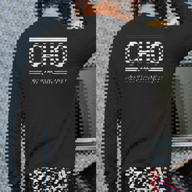 Chief Home Officer Back Print Long Sleeve T-shirt